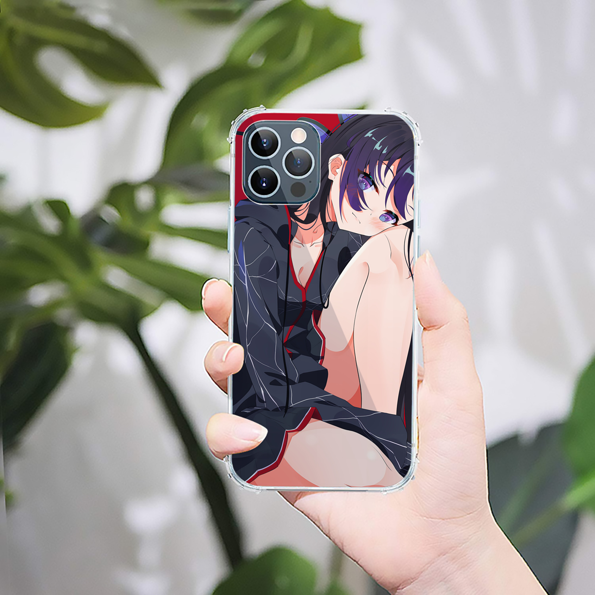 （画像用） 鬼滅の刃（きめつのやいば）蟲柱-胡蝶 しのぶ／こちょう しのぶ Kochou Shinobu 【iPhone 12シリーズ対応】透明スマホケース（クリアソフトケース）